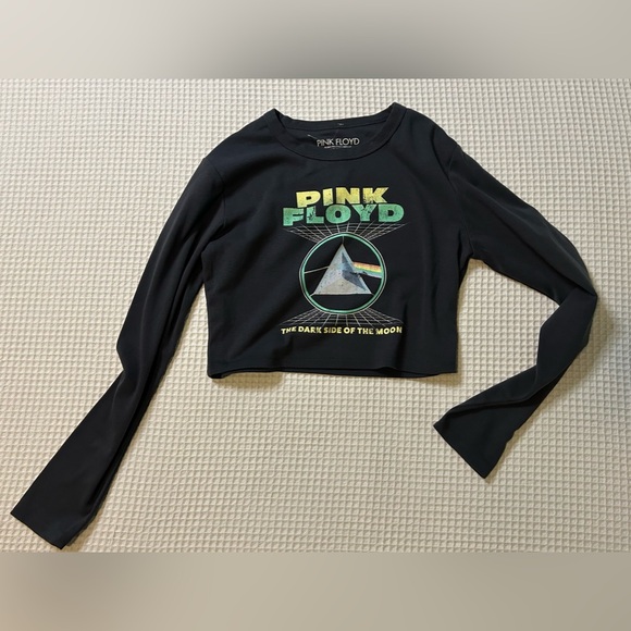 NWOT Pink Floyd Long Sleeve Crop Top - Picture 14 of 16
